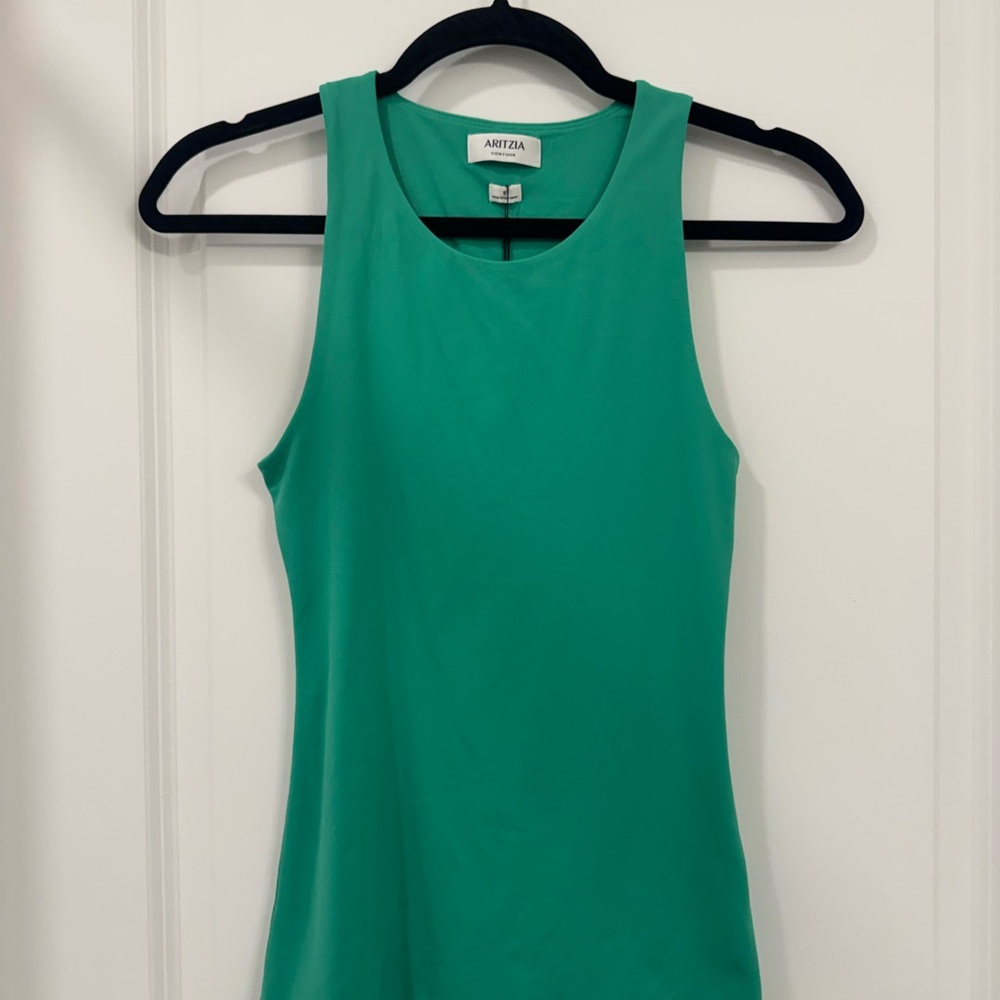 Aritzia Kelly Green Contour Tank Top